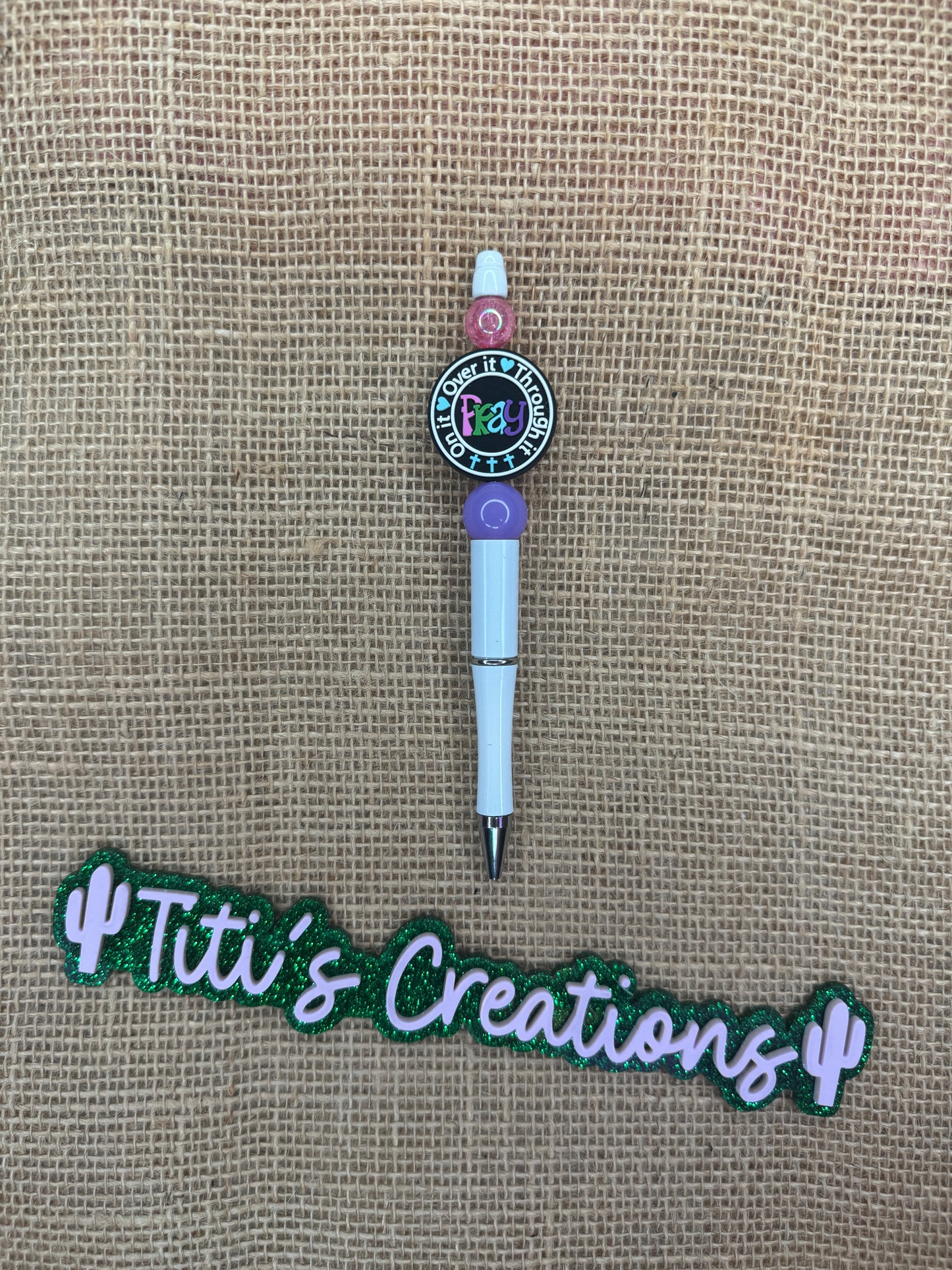 Focal Custom Pen - Pray On It, Over It, Through It
