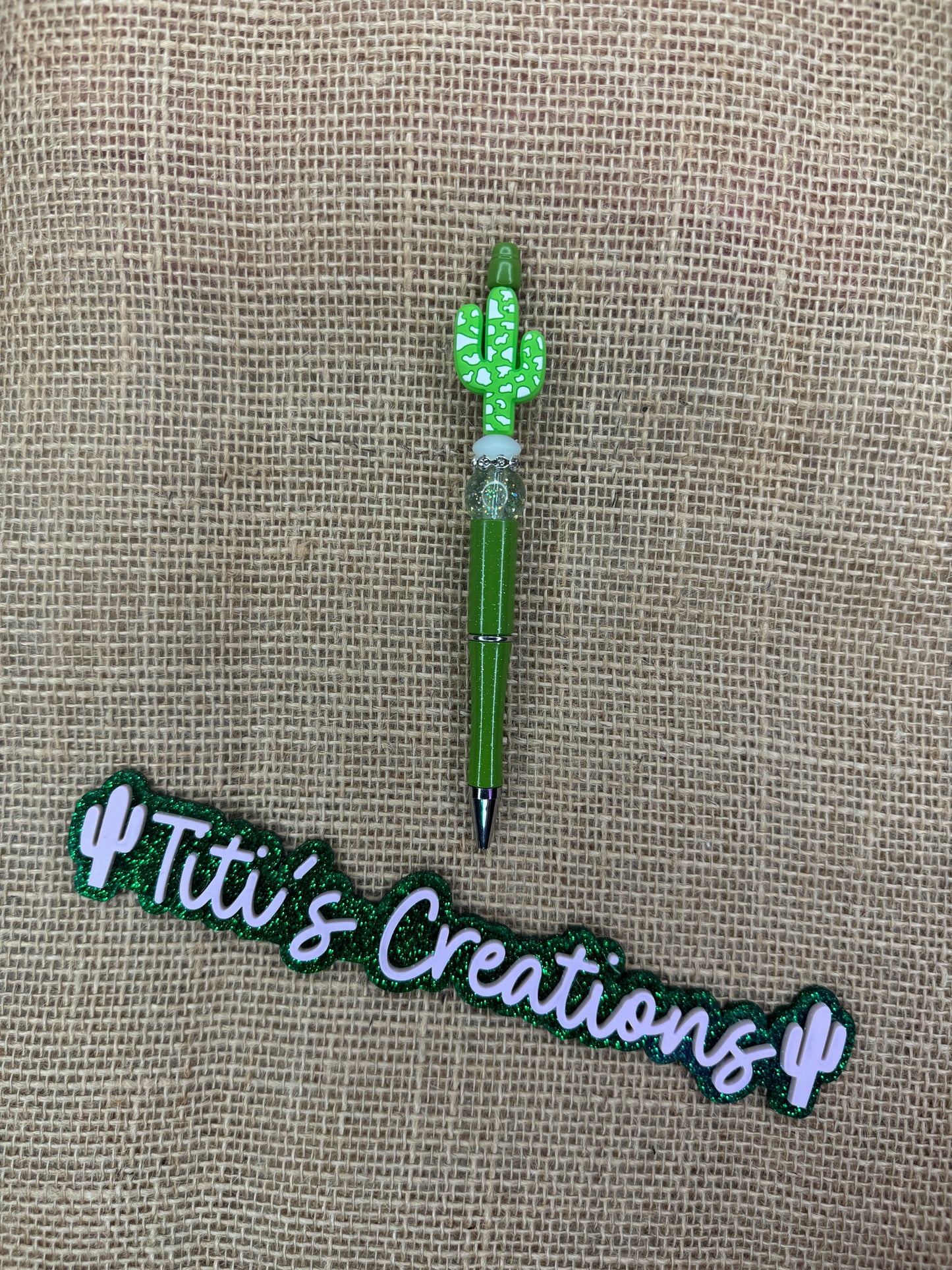 Focal Custom Pen - Light Green Cactus Cow