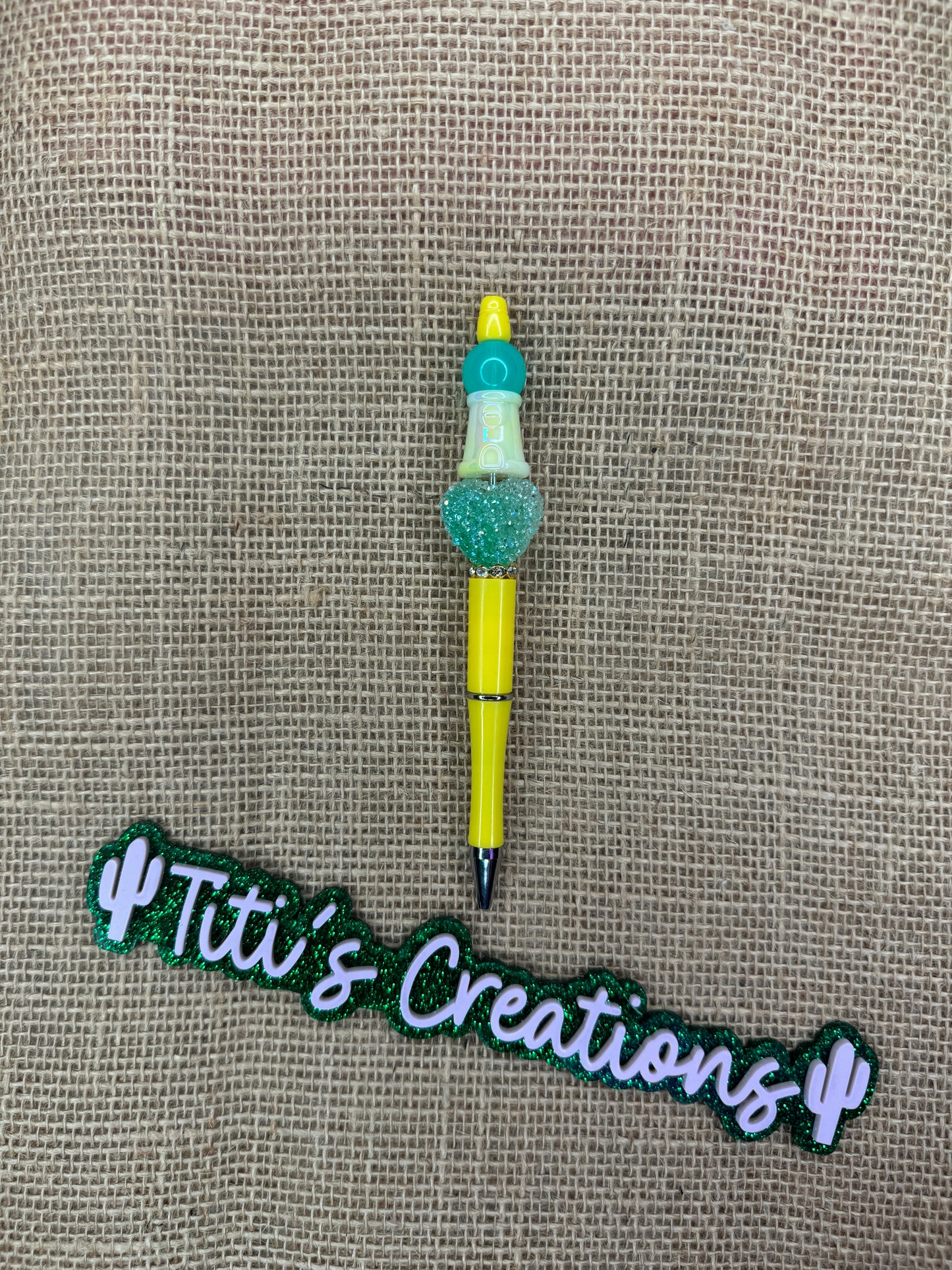 Bubble Gum Machine Custom Pen - Yellow & Green