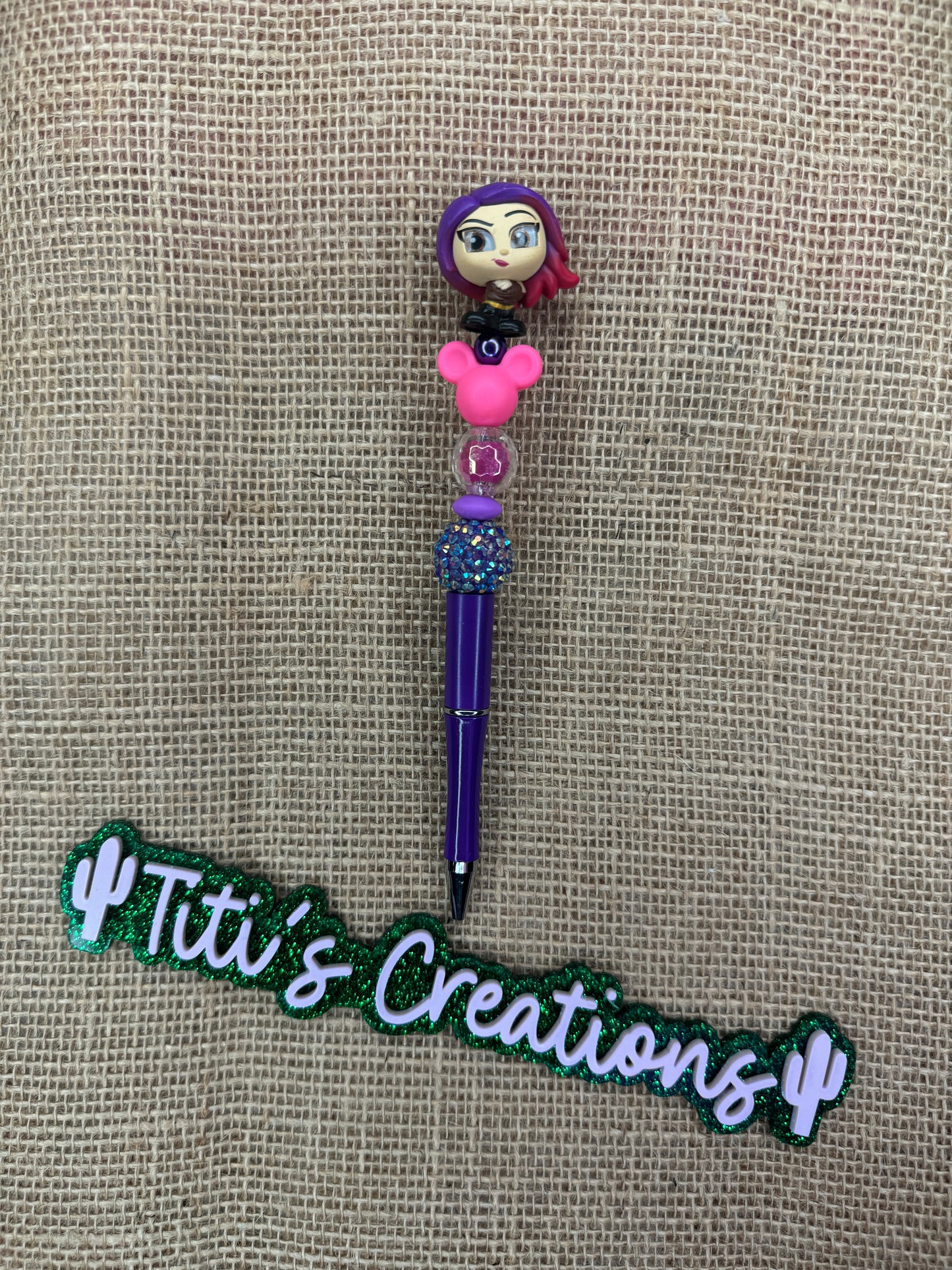 Specialty Custom Character Pen - Cool Space Girl