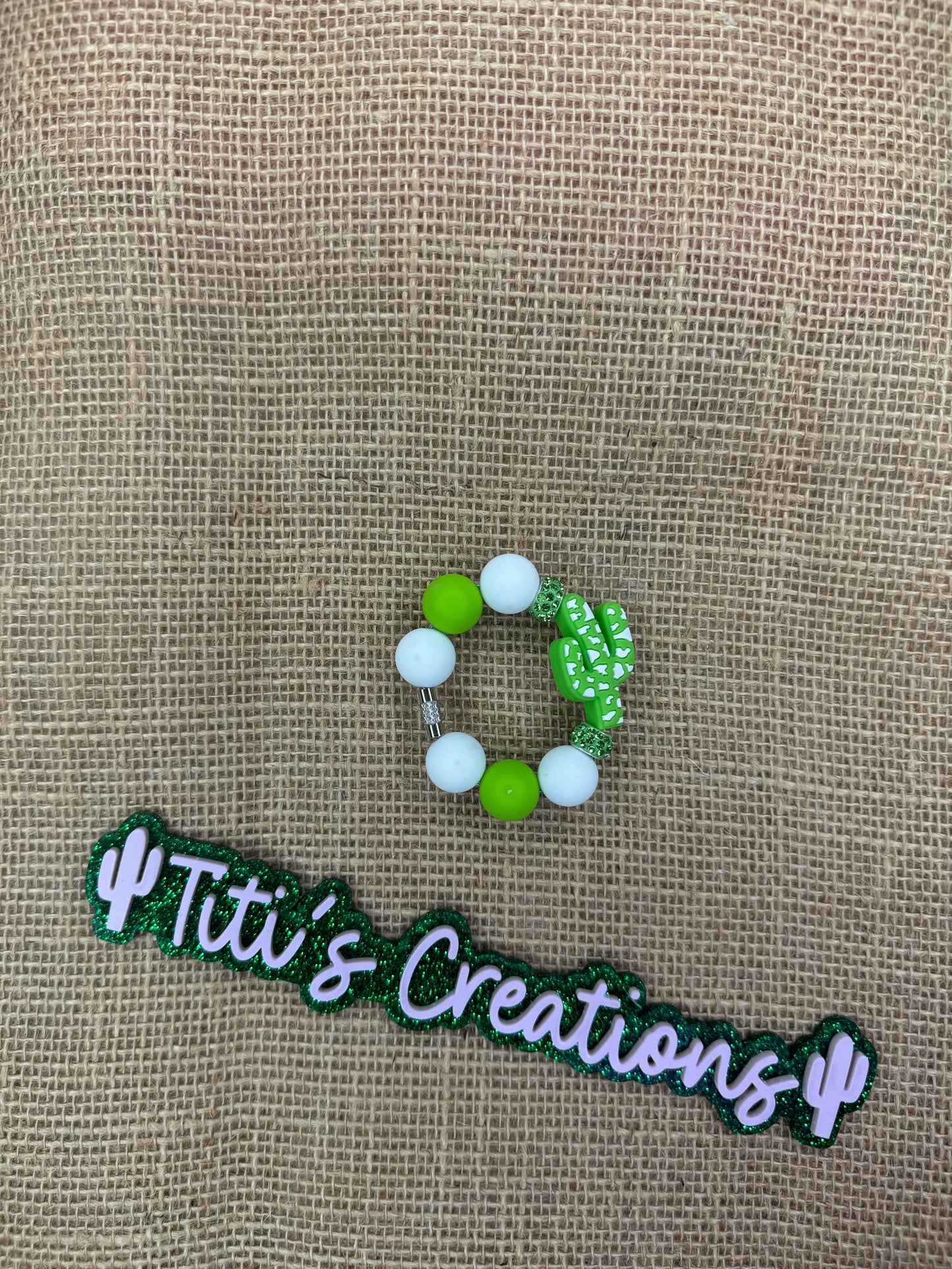 Cup Charm - Light Green Cactus Cow