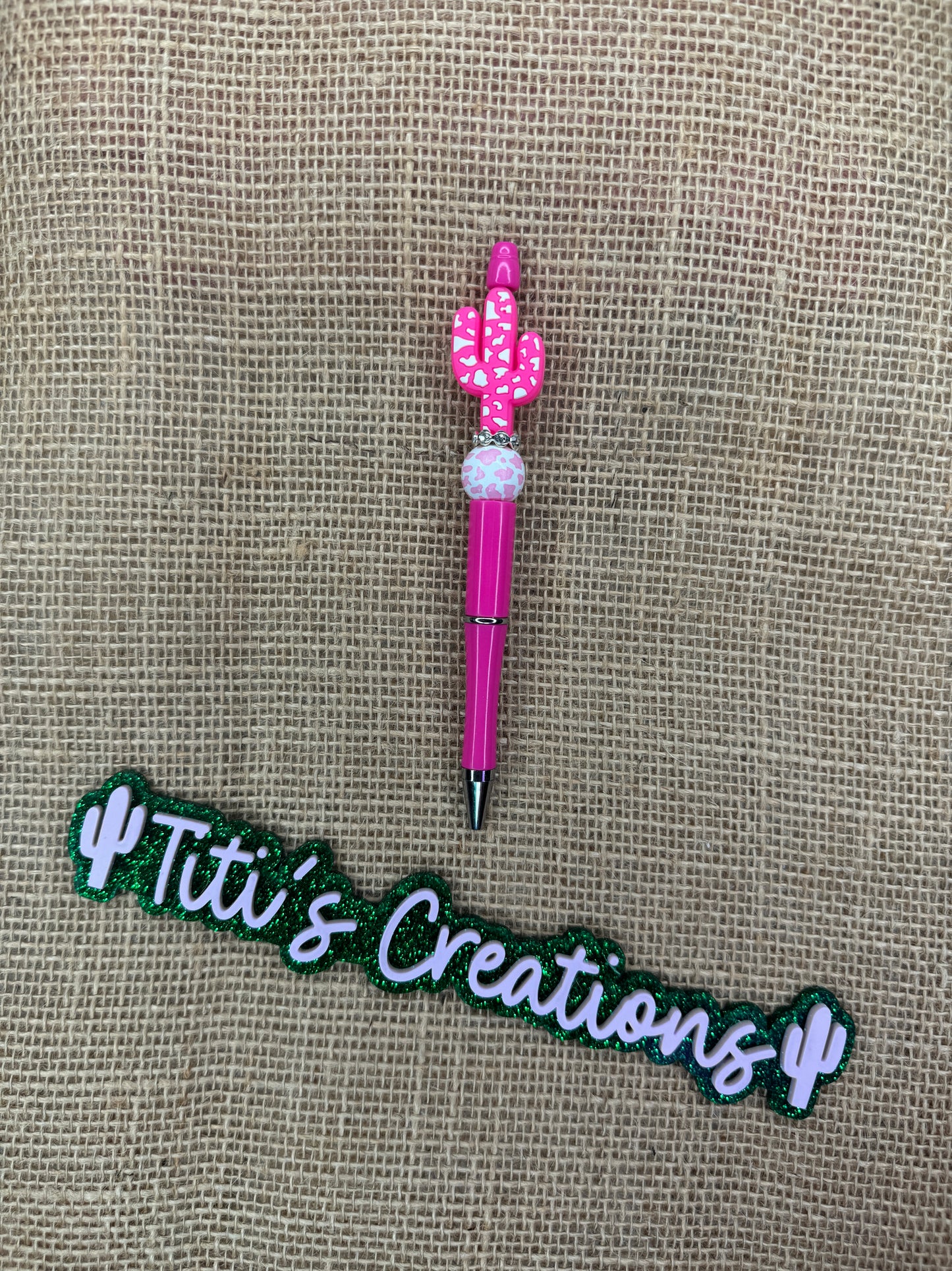 Focal Custom Pen - Pink Cactus Cow