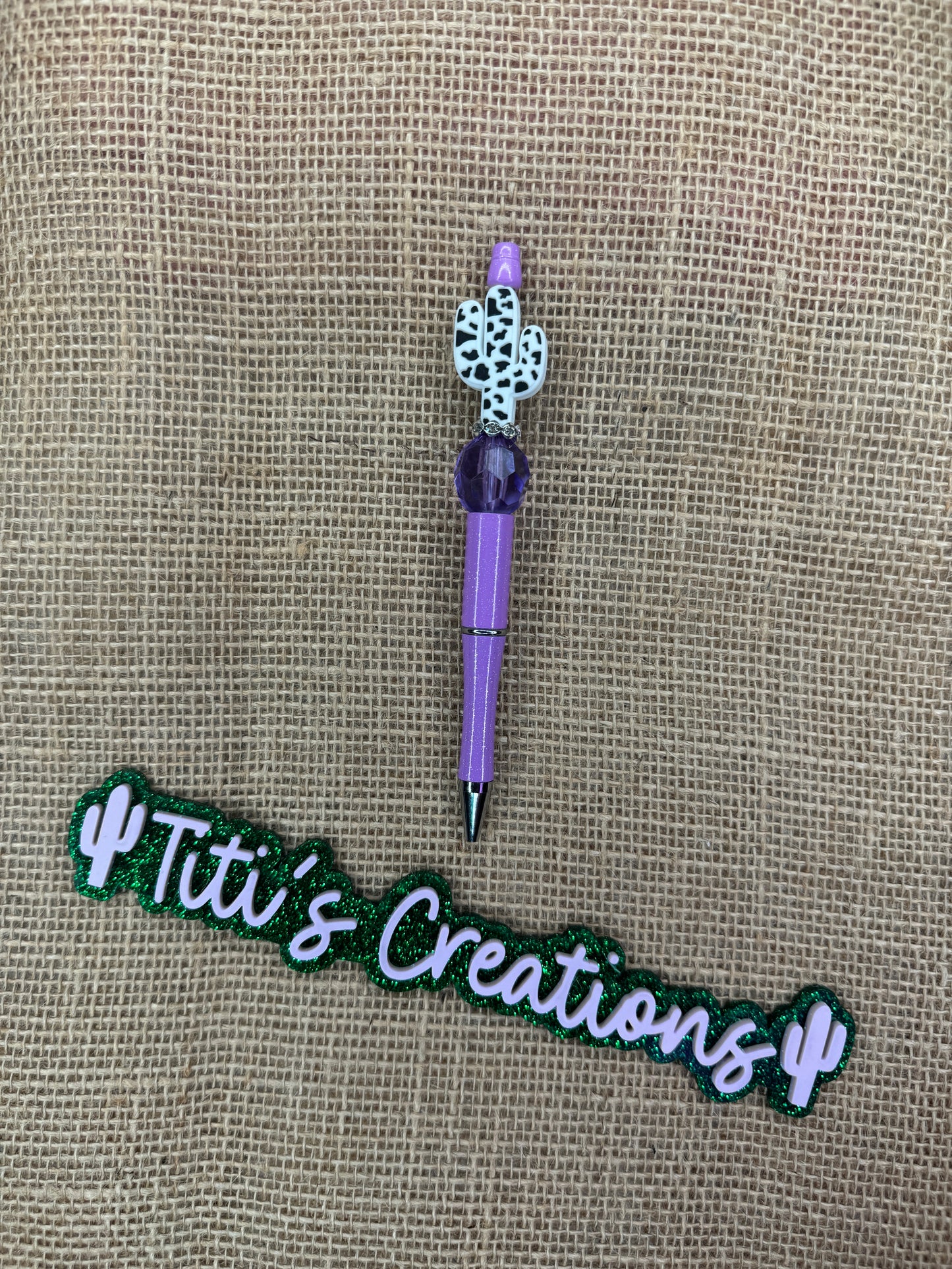 Focal Custom Pen - Purple Cactus Cow