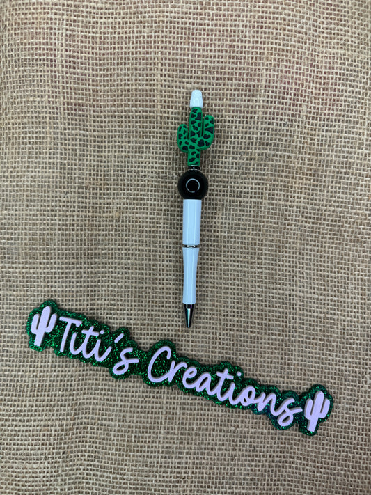 Focal Custom Pen - Dark Green Cactus Cow