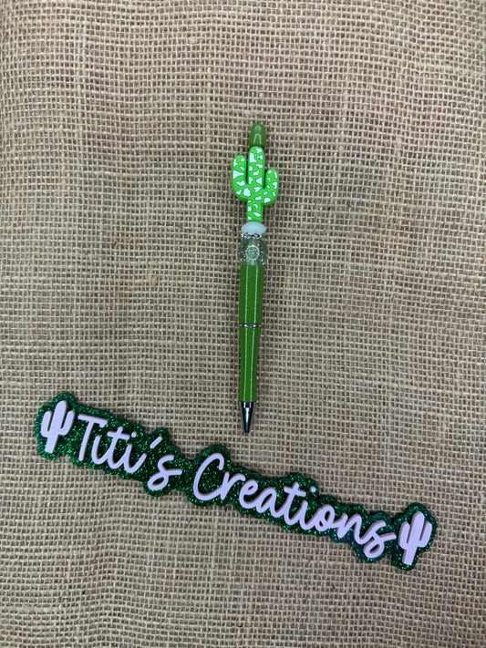 Focal Custom Pen -  Light Green Cactus Cow