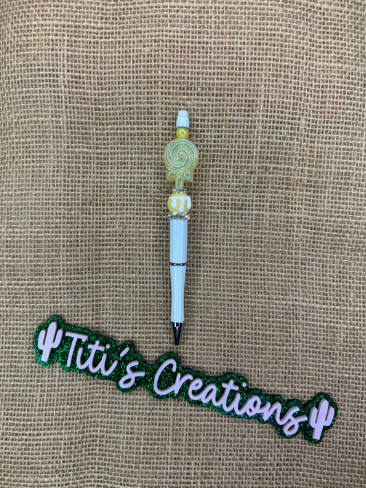 Lollipop Custom Pen - Yellow