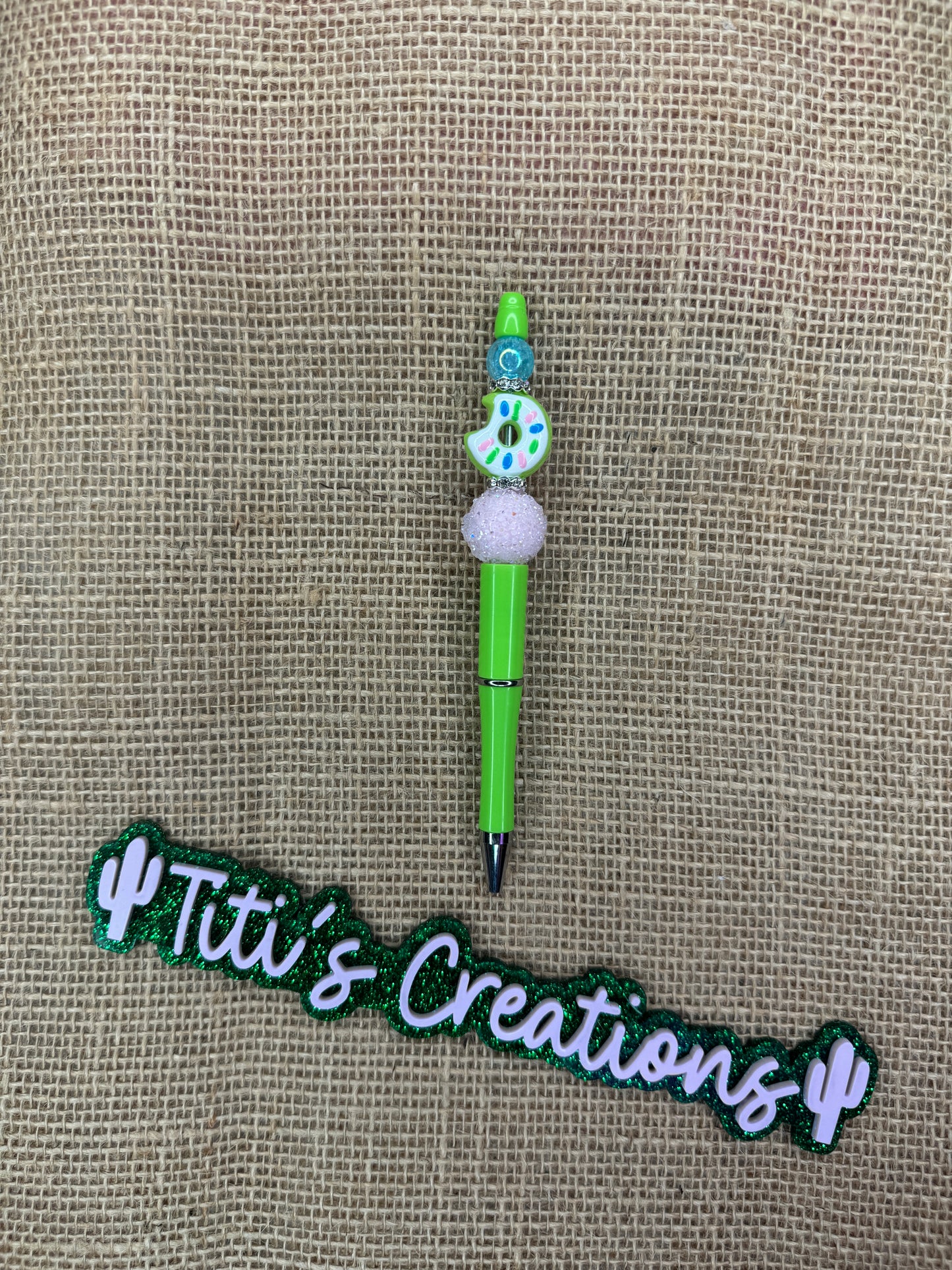 Donut Custom Pen - Light Green