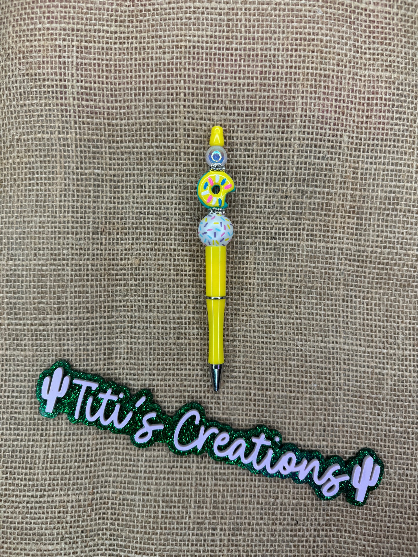 Donut Custom Pen - Yellow