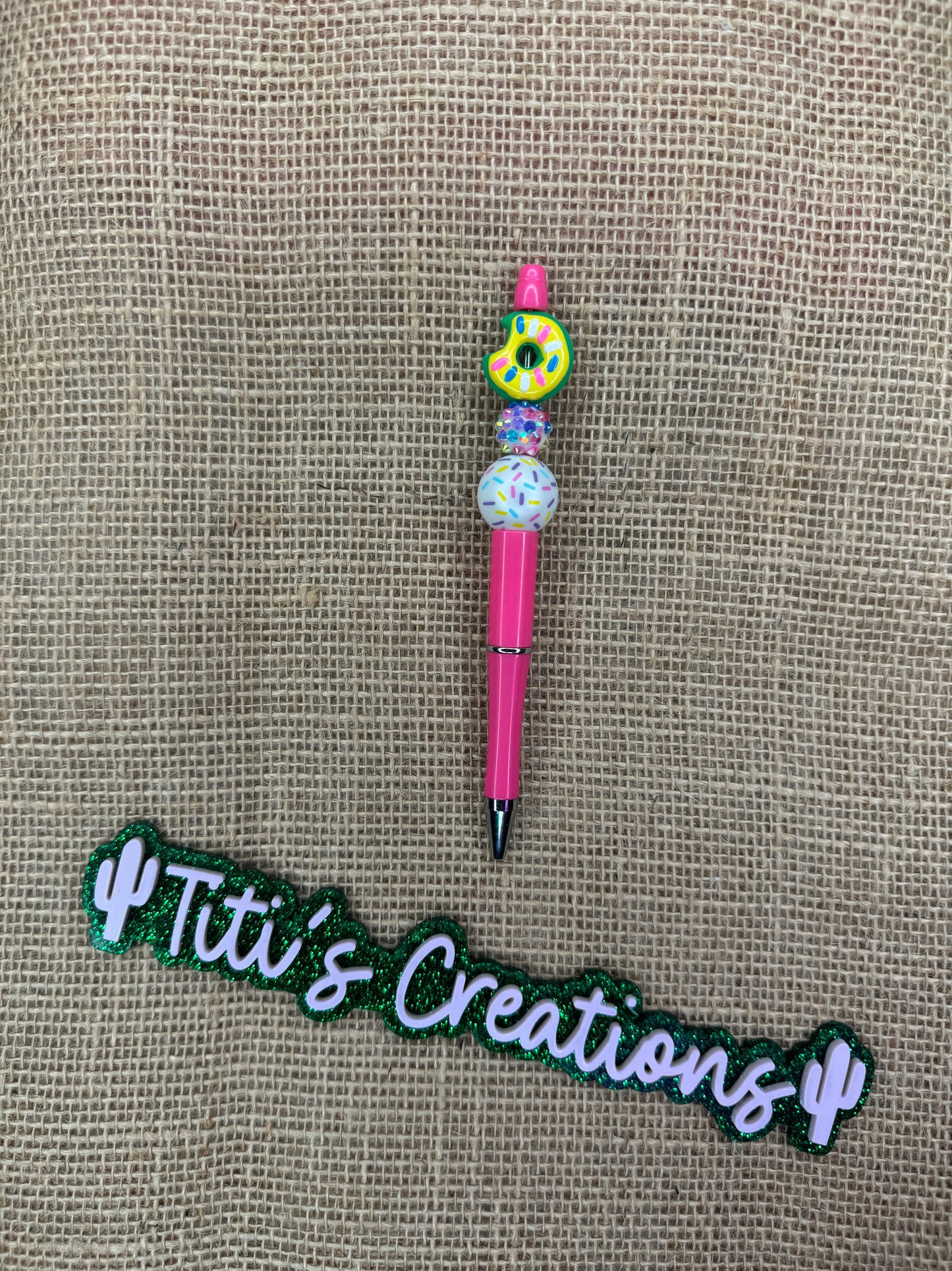 Donut Custom Pen - Pink